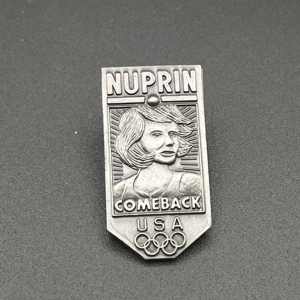 Vintage Olympics Nuprin Comeback Team USA Lapel Hat Pin